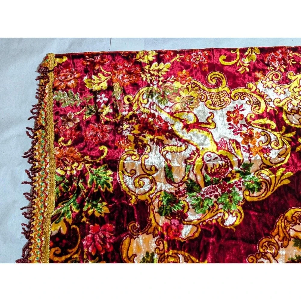 VTG 70s Besana Italian Velvet Tapestry 101
